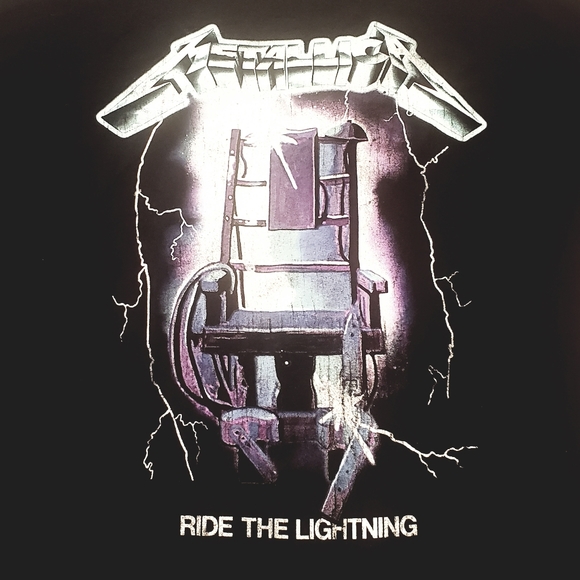 Metallica Mens Ride The Lightning Graphic  Tshirt - Picture 3 of 4